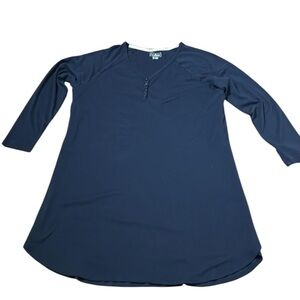 L.L..Bean Women tunic,loungewear,sleepdress,PJ, Blue,
Raglan sleeve,knee length